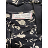 Secondhand Gianni Versace Black and White Floral Blouse - '80s