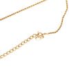 Secondhand Dior Gold Plated Strass CD Logo Oval Pendant Necklace
