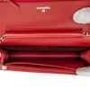 Chanel CC Embossed Lambskin Camellia Wallet On Chain Secondhand
