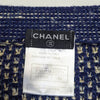 Chanel Blue and Beige Knitted Sweater - 2000s Second hand