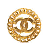 Chanel CC Gold Plated Chain Link Brooch Secondhand