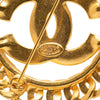 Chanel CC Gold Plated Chain Link Brooch Secondhand