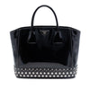 Prada Spazzolato Leather Studded Crystal Tote Secondhand