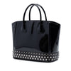 Prada Spazzolato Leather Studded Crystal Tote Secondhand