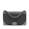 Chanel Paris Dallas Old Medium Quilted Calfskin Cowboy Boy Flap Secondhand