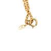 Chanel CC Gold Plated Sunburst Medallion Pendant Necklace Secondhand