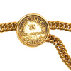 Chanel Gold Plated 31 Rue Cambon Paris Medallion Chain Belt Secondhand
