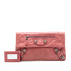 Balenciaga Lambskin Motocross Classic Envelope Clutch Secondhand