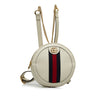 Gucci Mini Leather Round Ophidia Backpack Secondhand