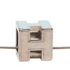 Hermès Palladium Plated Lacquered Cage D H Pendant Necklace Secondhand