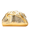 Bottega Veneta Metallic Bark Embossed Lambskin The Mini Pouch Secondhand