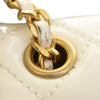 Chanel Mini Square Classic Patent Enamel Coco Hearts Single Flap Secondhand