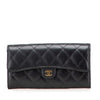 Secondhand Chanel CC Quilted Caviar Classic Flap Wallet