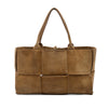 Secondhand Bottega Veneta Medium Suede Maxi Intrecciato Arco Tote