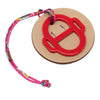 Hermès H Equipe Resin and Leather Bag Charm Secondhand