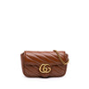 Gucci Mini GG Marmont Matelasse Diagonal Leather Flap Crossbody Secondhand