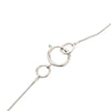 Chanel Silver Plated Mademoiselle Pendant Necklace Secondhand