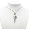 Chanel Silver Plated Mademoiselle Pendant Necklace Secondhand