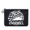 Chanel Medium Canvas La Pausa Zip O Case Clutch Secondhand