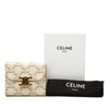 Celine Triomphe Coated Canvas Triomphe Trifold Wallet Secondhand