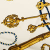 Hermès Les Cles Silk Scarf 90 Secondhand