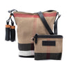 Burberry Mini Mega Check Canvas Ashby Tassel Bucket Bag Secondhand