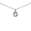 Secondhand Gucci Sterling Silver Interlocking G Pendant Necklace