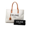 Celine Small Canvas Logo Print Horizontal Cabas Tote Secondhand