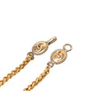 Chanel CC Gold Plated Teardrop Pendant Necklace Secondhand