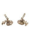 Chanel CC Gold Plated Faux Pearl Strass Clip On Earrings Secondhand