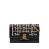 Balmain Mini Leather Trimmed Monogram Jacquard 1945 Heritage Crossbody Secondhand