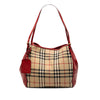 Burberry Small Haymarket Check Canvas and Leather Canterbury Tote Secondhand