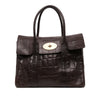 Mulberry Croc Embossed Calfskin Bayswater Heritage Tote Secondhand