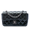Chanel Mini Rectangular Classic Patent Single Flap Secondhand