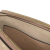 Valentino Pebbled Calfskin Rockstud Double Zip Chain Pouch Secondhand