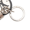 Louis Vuitton Stainless Steel and Calfskin LV Cut Circle Key Holder Secondhand