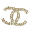 Chanel Gold Plated Enamel CC Brooch Secondhand