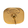 Chanel CC Gold Plated Push Back Earrings Secondhand