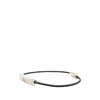 Louis Vuitton Palladium Plated and Leather Champs Elysees Bracelet Secondhand
