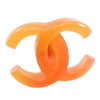Chanel CC Acrylic Bullet Back Earrings Secondhand