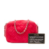 Chanel Quilted Suede Camera Bag Secondhand