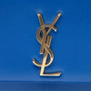 Secondhand Saint Laurent Grain De Poudre Monogram Cassandre Clutch
