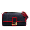 Secondhand Fendi Large Denim Baguette Satchel