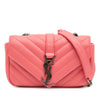 Saint Laurent Baby Grained Calfskin Chevron Classic Monogram Chain Bag Secondhand
