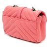 Saint Laurent Baby Grained Calfskin Chevron Classic Monogram Chain Bag Secondhand