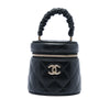 Chanel Mini Quilted Lambskin Ruched Handle Vanity Case Secondhand