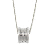 Bvlgari 18K White Gold Small B.zero1 Pendant Necklace Secondhand
