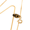 Chanel Gold Plated CC Rhinestone Pendant Necklace Secondhand