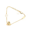 Louis Vuitton Gold Plated Trunkies Charm Bracelet Secondhand