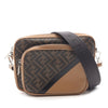 Fendi Shiny Glazed Fabric FF 1974 Diagonal Duo Camera Bag Secondhand